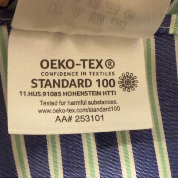 Lauren Ralph Lauren Mens Dress Shirt Size 16.5 Blue Striped ~ Excellent - Picture 8 of 10